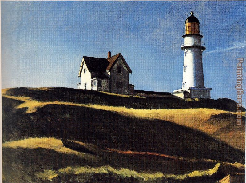 Lighthouse Hill painting - Edward Hopper Lighthouse Hill art painting